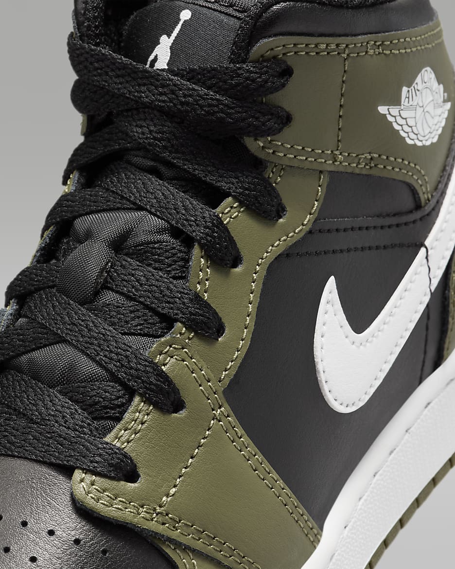 Air jordan 1 mid premium olive shop